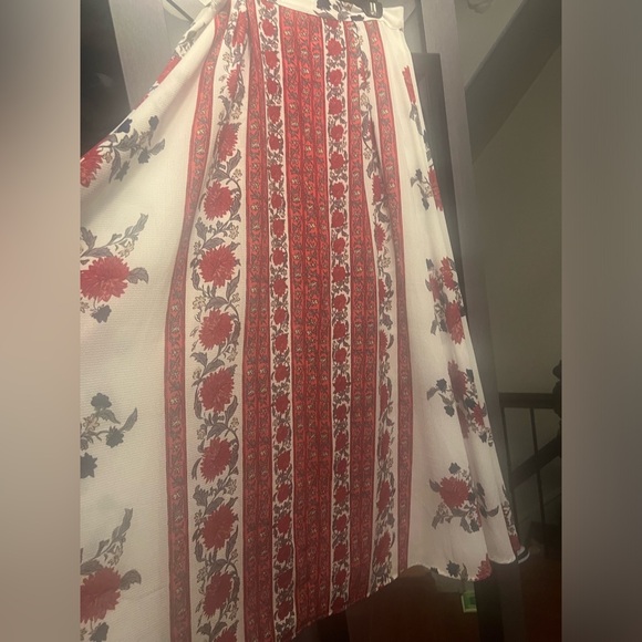 Long flowered button skirt - Picture 2 of 4